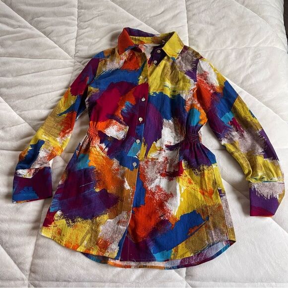 Soft Surroundings Multicolor Artistic Shirt - Picture 2 of 14